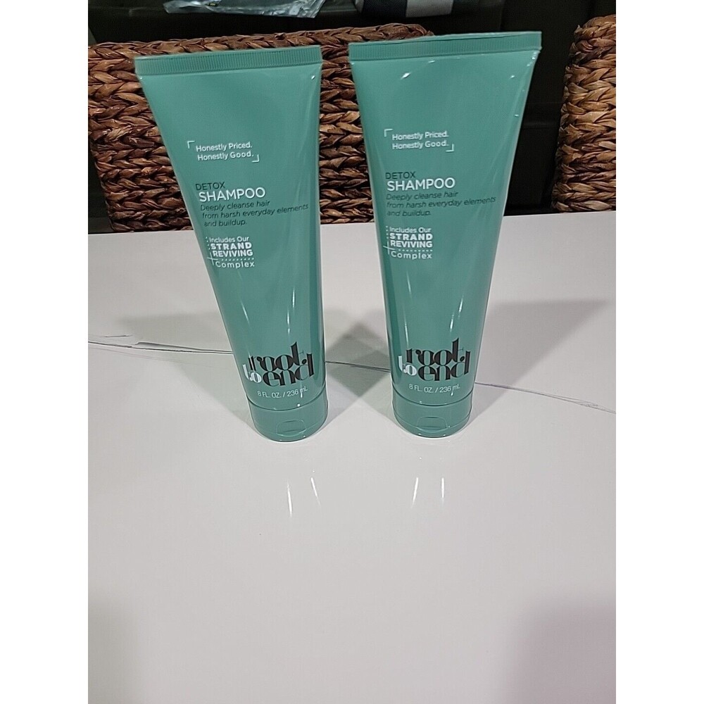 2 Pack Root to End Detox Shampoo 8 fl oz Strand Reviving Complex Deep Cleanse